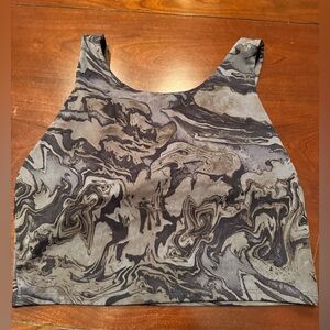 Size XL Mono B Marble Print Women's Sports Bra w/padding. Excellent condition.